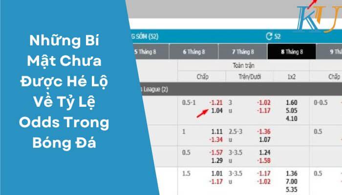 Những Bí Mật Chưa Được Hé Lộ Về Tỷ Lệ Odds Trong Bóng Đá